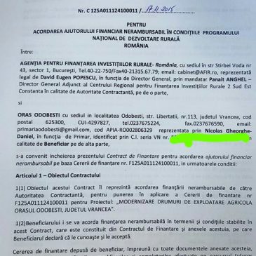 Primarul Nicolaș a obținut 1 milion de euro pentru modernizarea drumurilor