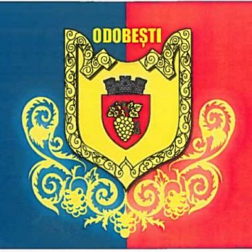 Orașul Odobești are stemă și steag proprii