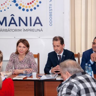 Ambasadorului Franței prezent la Odobești, la omagierea geografului României Mari