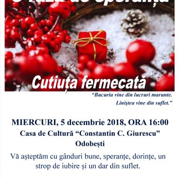 Campania „O rază de speranță” la Odobești