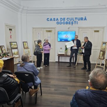 Vernisajul expoziției de pictură a doamnei Ana Zăbrăuțeanu