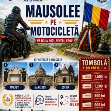 „Mausolee pe motocicletă” – un omagiu adus eroilor neamului